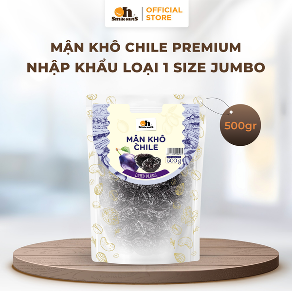 Mận Khô Chile - Túi Zipper 500g - Oh Smile Nuts