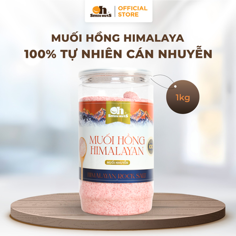  Muối Hồng Himalaya Dạng Nhuyễn Smile Nuts Hộp 1kg 