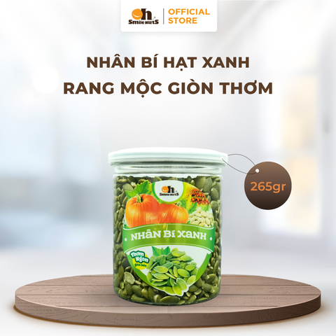  Nhân Bí Xanh Nướng Mộc - Hũ 265g - Oh Smile Nuts 