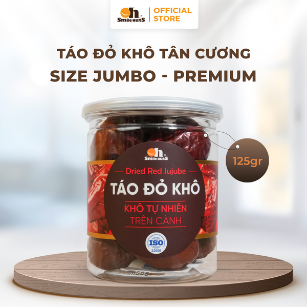 Táo Đỏ Khô Tân Cương - Hủ Nhỏ 125g - Oh Smile Nuts