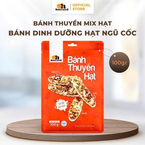  Bánh Thuyền Hạt Dinh Dưỡng - Túi 100 Gram - Oh Smile Nuts 