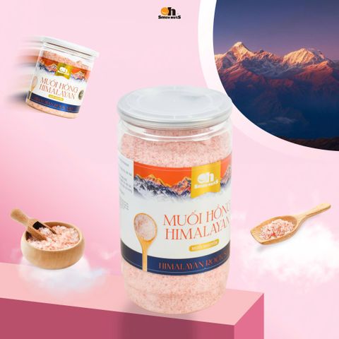  Muối Hồng Himalaya Dạng Nhuyễn - Hũ nhựa 500g - Oh Smile Nuts 