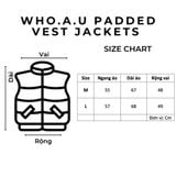  Phao gile chần bông Whoau Padded Vest Jacket xuất Hàn. Unisex. 