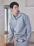  Áo Project M 1/4 zip Fleece Block Anorak xuất Hàn dành cho Nam. 