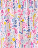  Đầm Lilly Pulitzer Jilly Smocked Dress dành cho Nữ. Ngắn xoè trắng hoạ tiết nhí hồng. 