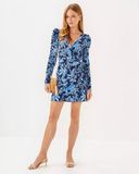  Romper Lilly Pulitzer Jemma Botanical Print Long Sleeve Wrap Front. 