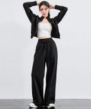  Quần thun ống rộng XEXYMIX Soft Tension Layered Wide Pants dành cho Nữ. 