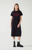  Đầm GUESS Midi Tee Dress dành cho Nữ. Chất cotton thun mềm mịn, thoải mái, đầm xẻ tà 2 bên. 