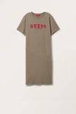  Đầm GUESS Midi Tee Dress dành cho Nữ. Chất cotton thun mềm mịn, thoải mái, đầm xẻ tà 2 bên. 