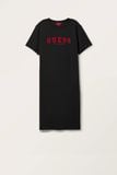  Đầm GUESS Midi Tee Dress dành cho Nữ. Chất cotton thun mềm mịn, thoải mái, đầm xẻ tà 2 bên. 