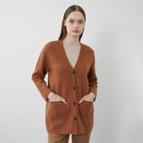  Cardigan OLIVIA Double-tone xuất Hàn dành cho Nữ. Chất len mềm mịn , form áo thoải mái. 