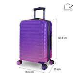  Vali IFLY Fibretech Luggage Carry On. Tím. Size nhỏ. 