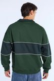  Áo A&F 1/4 Zip Colour Block Mock Neck dành cho Nam. Chất vải nỉ bông dày dặn, ấm áp. 