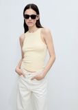  Áo ba lỗ Mango Bonico Cotton Blend Ribbed dành cho Nữ. 