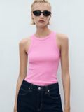 Áo ba lỗ Mango Bonico Cotton Blend Ribbed dành cho Nữ. 
