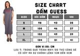  Đầm GUESS Midi Tee Dress dành cho Nữ. Chất cotton thun mềm mịn, thoải mái, đầm xẻ tà 2 bên. 