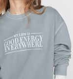  Sweatshirt Giordano Garment-dyed graphic. 