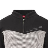  Áo 1/4 zip CRD Simple Round Neck dành cho Nữ. Chất vải nỉ phối waffle knit mềm mịn, ấm áp 