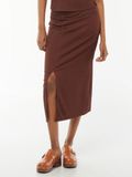  Chân váy Kiabi Midi Skirt dành cho Nữ. Chất vải Waffle knit nhăn tự nhiên, co giãn thoải mái. 