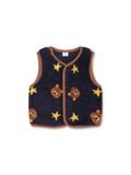  Gile Lông Topten Cha Yoon Art Fluffy Fleece Vest xuất Hàn dành cho Bé. Chất lông mềm mịn. 