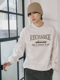  Sweatshirt POLHAM Graphic xuất Hàn mẫu Unisex. Chất nỉ bông dày dặn. Recharge. 