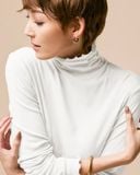  Áo cổ lọ Doclasse Cotton Gauze Mellow Turtleneck dành cho Nữ. Chất vải cotton mềm mịn, ấm áp. 