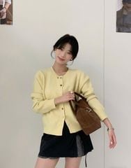 LEN5460 KHOÁC LEN NÚT MÀU (VÀNG) 201