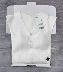 TB8943 ĐẦM NGẮN PHỐI NÚT TRẮNG