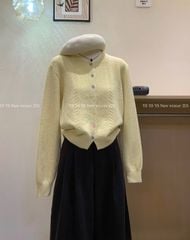 LEN5460 KHOÁC LEN NÚT MÀU (VÀNG) 201