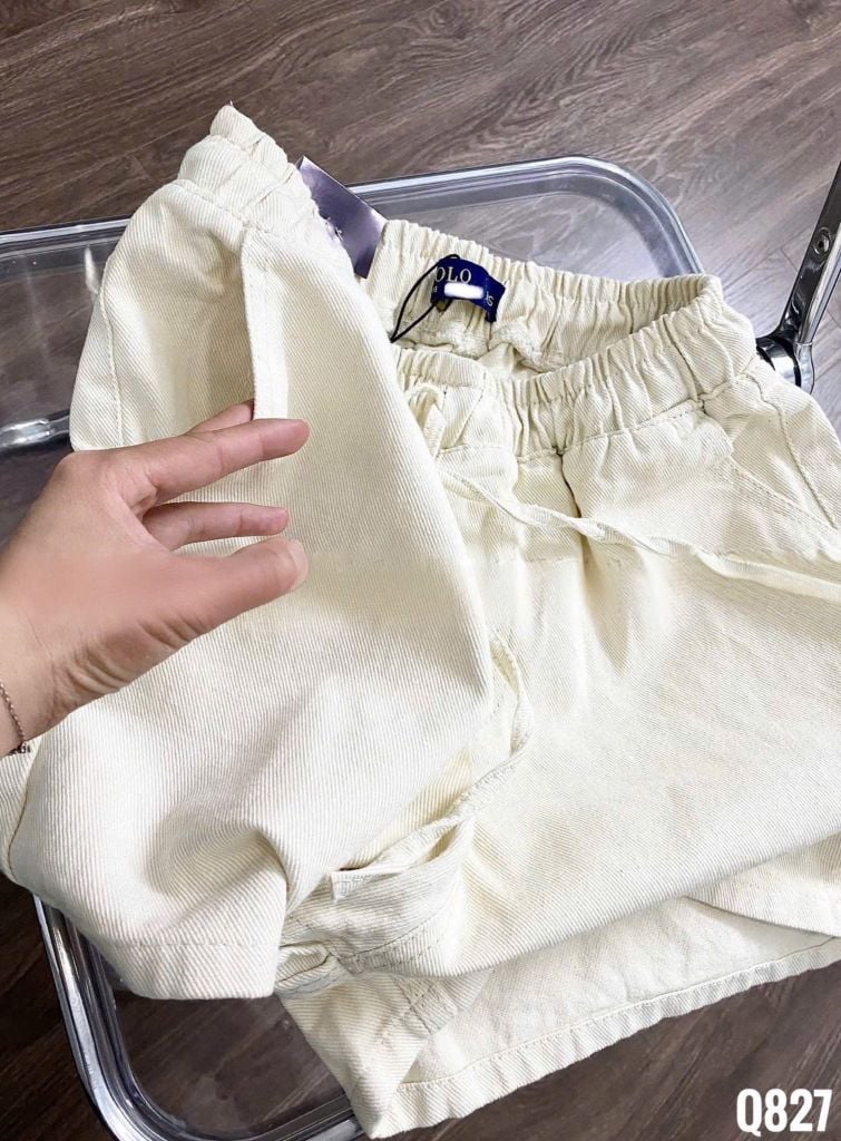 VGU1193 QUẦN SHORT KAKI LƯNG THUN