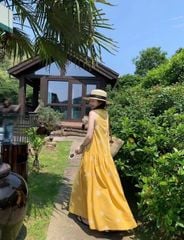 TQ4381 - ĐẦM MÙA HÈ MÀU VÀNG
