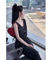 KS0932 - JUM JEAN DENIM DÀI XANH ĐEN