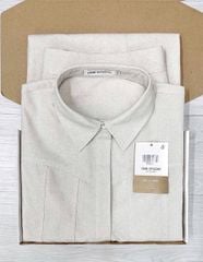 TQ4366 - SET ÁO KIỂU SƠ MI + CHÂN VÁY DÀI KEM