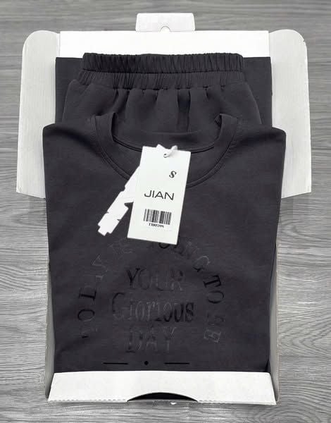 TB8539 - SET ÁO THUN IN HÌNH + CHÂN VÁY XÁM