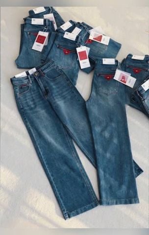 VGU0579 - QUẦN JEAN PHỐI TAG ĐỎ (QUẦN LẺ)
