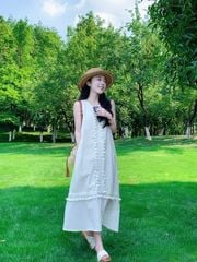 VGU0607 - ĐẦM SÁT NÁCH PHỐI KIỂU TRẮNG