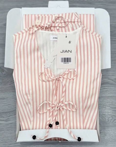 TB8531 - SET ÁO SAT NÁCH PHỐI DÂY - QUẦN DÀI SỌC