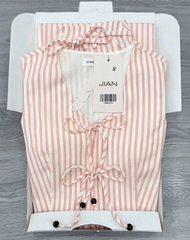TB8531 - SET ÁO SAT NÁCH PHỐI DÂY - QUẦN DÀI SỌC