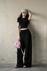 VRA0657 - SET ÁO THUN BODY BAD + QUẦN DÀI ĐEN
