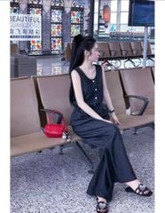 KS0932 - JUM JEAN DENIM DÀI XANH ĐEN