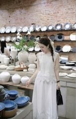 VGU0610 - SET SÁT NÁCH PHỐI REN TRẮNG