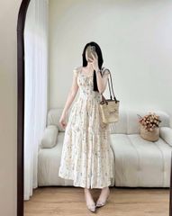 KS1001 - ĐẦM DÀI THÊU HOA