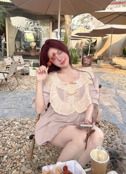 SKY8709 - SET BỘ PHỐI REN (HỒNG TÍM)