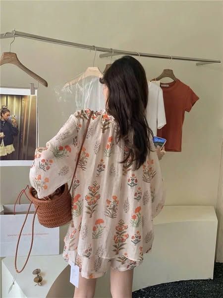 TB8699 - SET TƠ IN HOA PHỐI NƠ CỔ