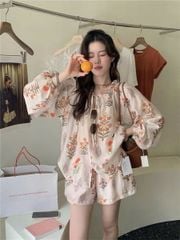 TB8699 - SET TƠ IN HOA PHỐI NƠ CỔ