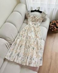 KS1001 - ĐẦM DÀI THÊU HOA