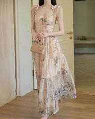 VGU0703 - ĐẦM 2 DÂY NƠ HỌA TIẾT
