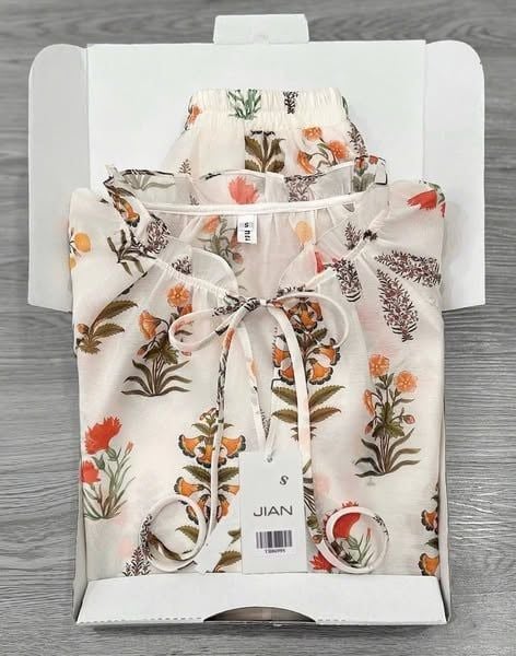 TB8699 - SET TƠ IN HOA PHỐI NƠ CỔ