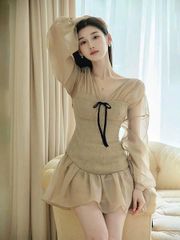 VGU0728 - SET TK PHỐI NƠ CAO CẤP (MÀU DA)