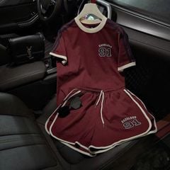 TB8751 - SET THỂ THAO NGẮN SỐ 91 (ĐỎ)